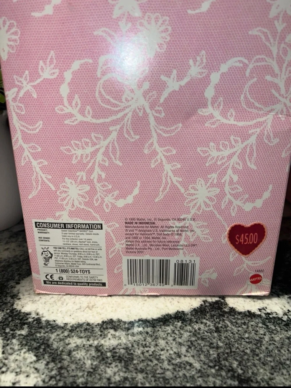 Vintage Mattel Sweet Valentine 1995 Barbie Doll Hallmark Special Edition - Picture 9 of 12
